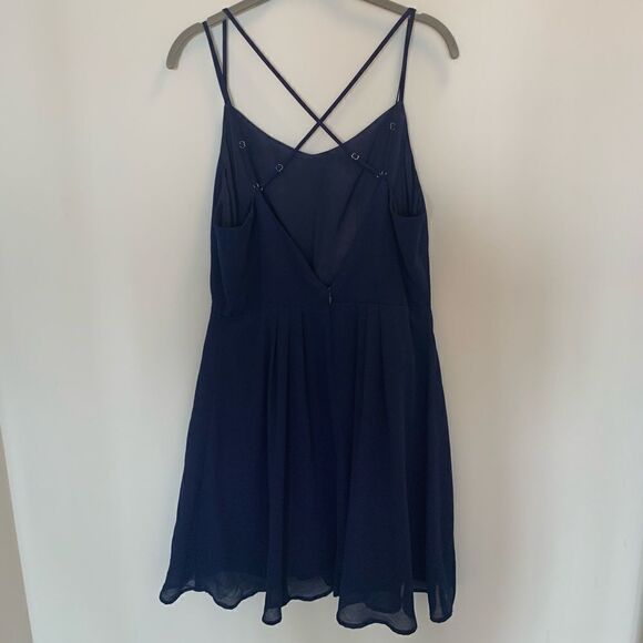 Adeline Rae size large navy blue dress - Picture 2 of 4